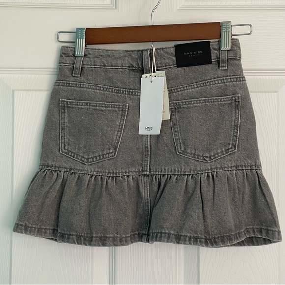 Mango Denim Skirt Gray size 10 - Picture 2 of 7